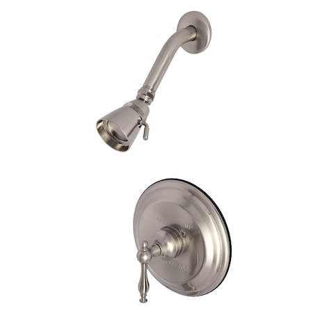 Kingston Brass Shower Faucet, 2, Wall Mount, Brushed Nickel KB2638NLSO